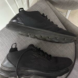 Geox Men's Black Knit Sneakers